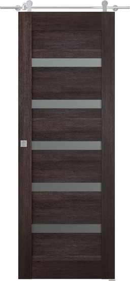 AVON 07-04 VETRO VERALINGA OAK BARN BELLDINNI MODERN INTERIOR DOOR - 2