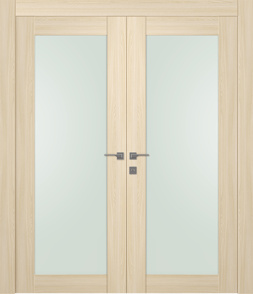 AVON 207 VETRO LOIRE ASH DOUBLE DOORS BELLDINNI MODERN INTERIOR DOOR - 1