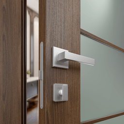 AVON 5 LITE VETRO PECAN NUTWOOD SWING DOORS BELLDINNI MODERN INTERIOR DOOR - 3