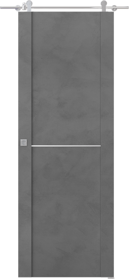 AVON 01 1H DARK URBAN BARN BELLDINNI MODERN INTERIOR DOOR - 1