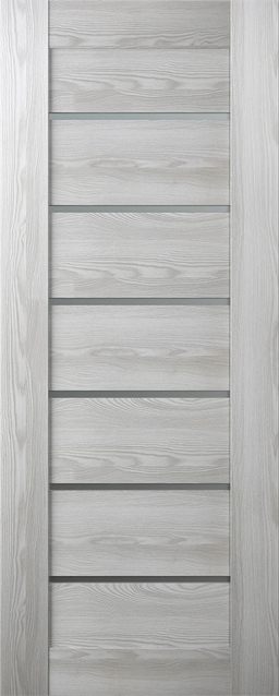 AVON 07-02 VETRO RIBEIRA ASH SLAB BELLDINNI MODERN INTERIOR DOOR - 1
