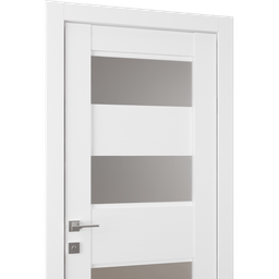 DELLA VETRO BIANCO NOBLE BARN BELLDINNI MODERN INTERIOR DOOR - 2