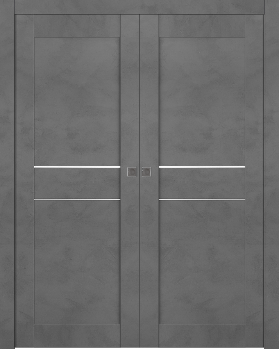 AVON 07 2HN DARK URBAN DOUBLE POCKET BELLDINNI MODERN INTERIOR DOOR - 1