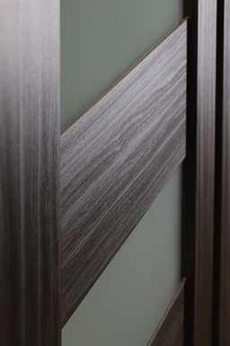 DELLA VETRO GRAY OAK BARN BELLDINNI MODERN INTERIOR DOOR - 2