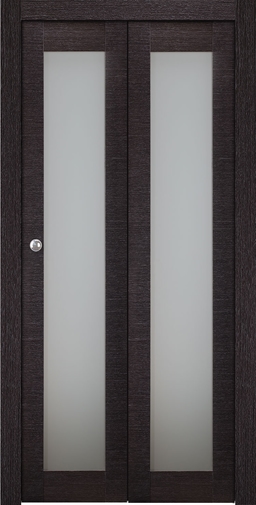 AVANTI 207 VETRO BLACK APRICOT BI-FOLD BELLDINNI MODERN INTERIOR DOOR - 2