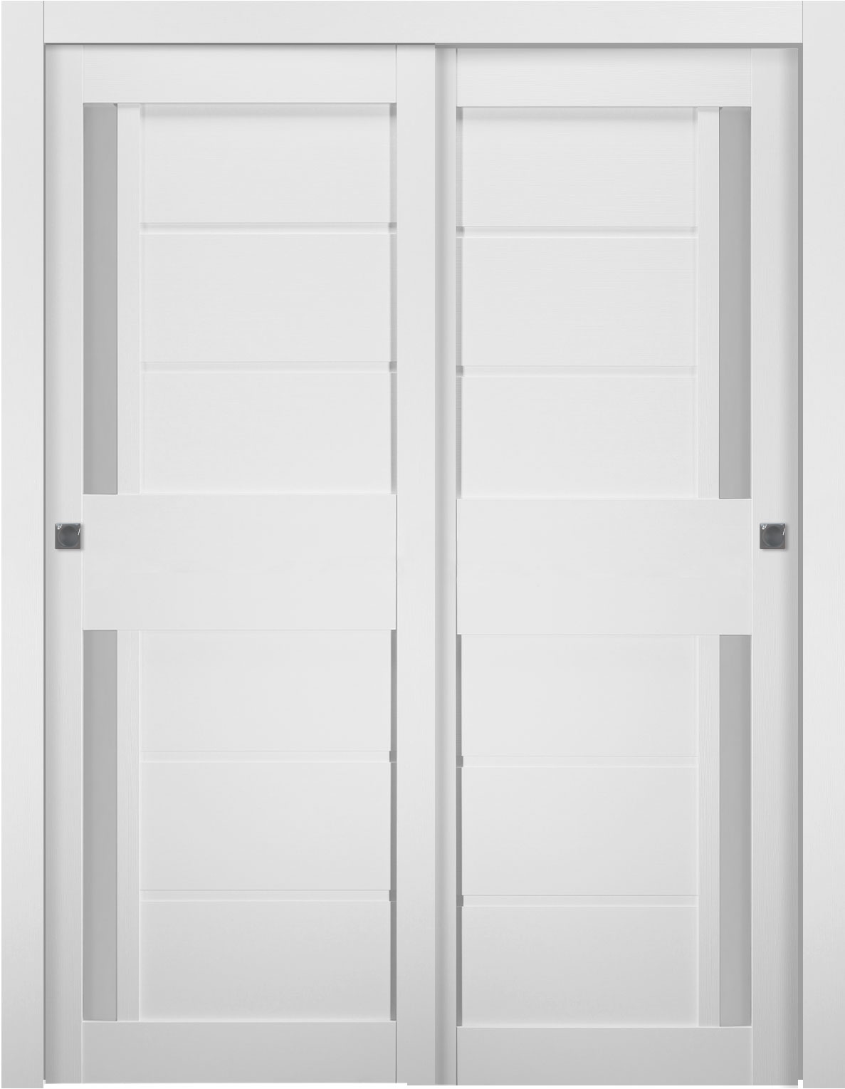 ESTA VETRO BIANCO NOBLE BYPASS BELLDINNI MODERN INTERIOR DOOR - 3