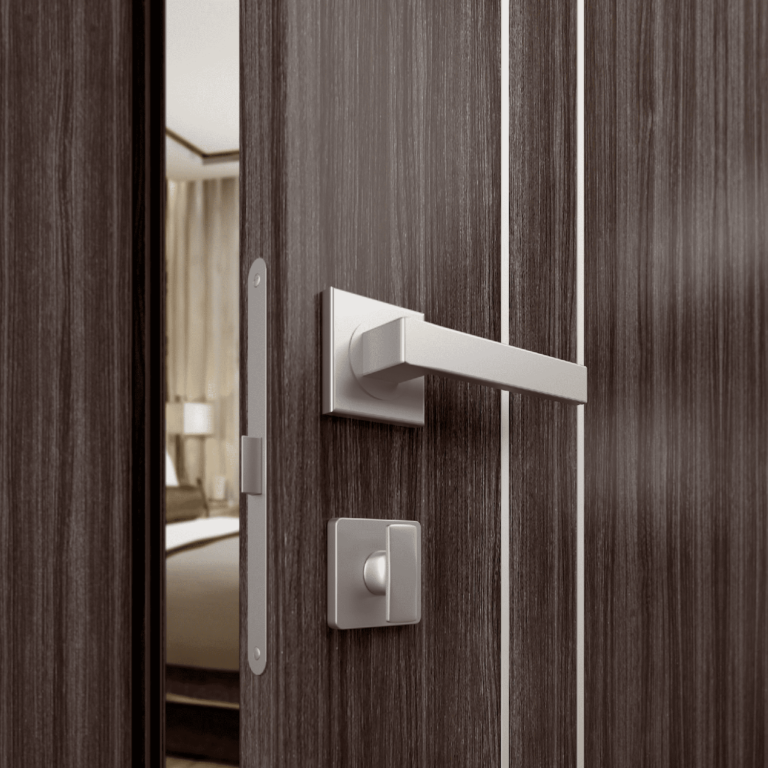 PALLADIO 2V GRAY OAK SWING BELLDINNI MODERN INTERIOR DOOR - 1