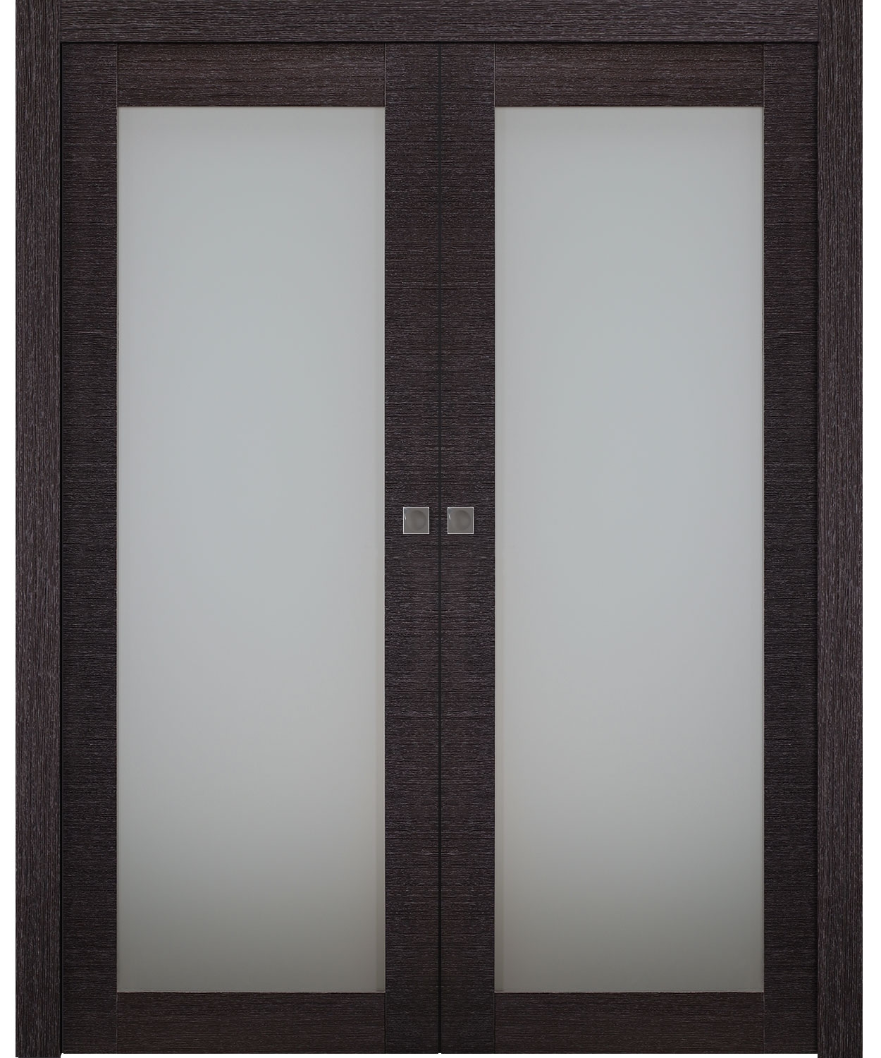 AVANTI 207 VETRO BLACK APRICOT DOUBLE POCKET BELLDINNI MODERN INTERIOR DOOR - 1