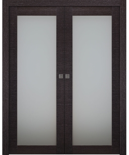 AVANTI 207 VETRO BLACK APRICOT DOUBLE POCKET BELLDINNI MODERN INTERIOR DOOR - 1