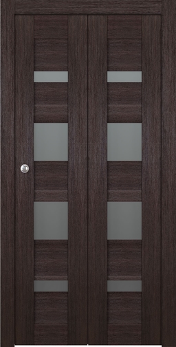 AVON 07-01 VETRO VERALINGA OAK BI-FOLD BELLDINNI MODERN INTERIOR DOOR - 1