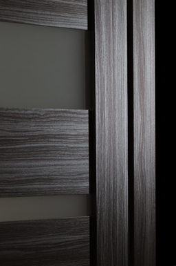 DELLA VETRO GRAY OAK BYPASS BELLDINNI MODERN INTERIOR DOOR - 2