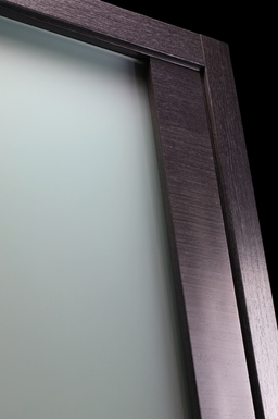 AVANTI 202 VETRO BLACK APRICOT DOUBLE BELLDINNI MODERN INTERIOR DOOR - 1