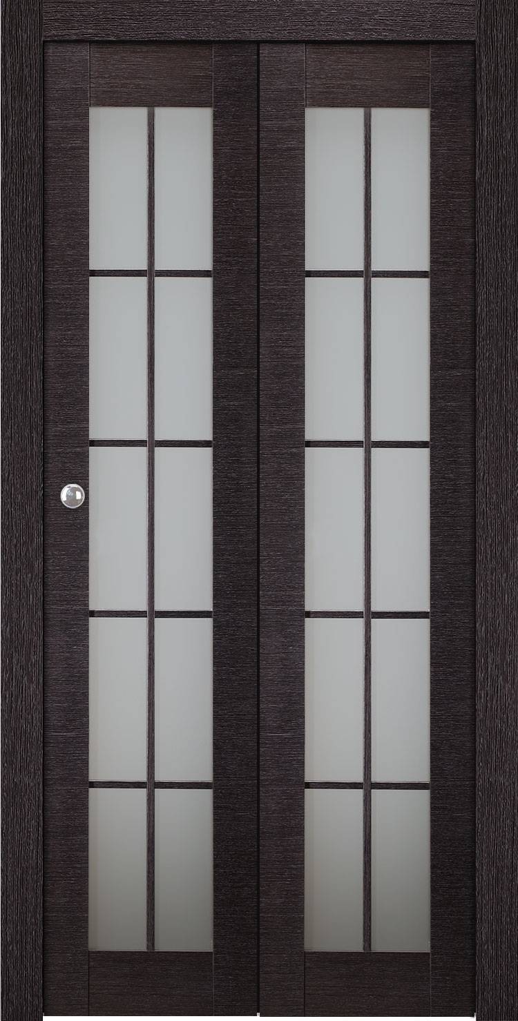 AVANTI 10 LITE VETRO BLACK APRICOT BI-FOLD BELLDINNI MODERN INTERIOR DOOR - 4