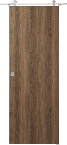 OPTIMA PECAN NUTWOOD BARN DOORS BELLDINNI MODERN INTERIOR DOOR - 1