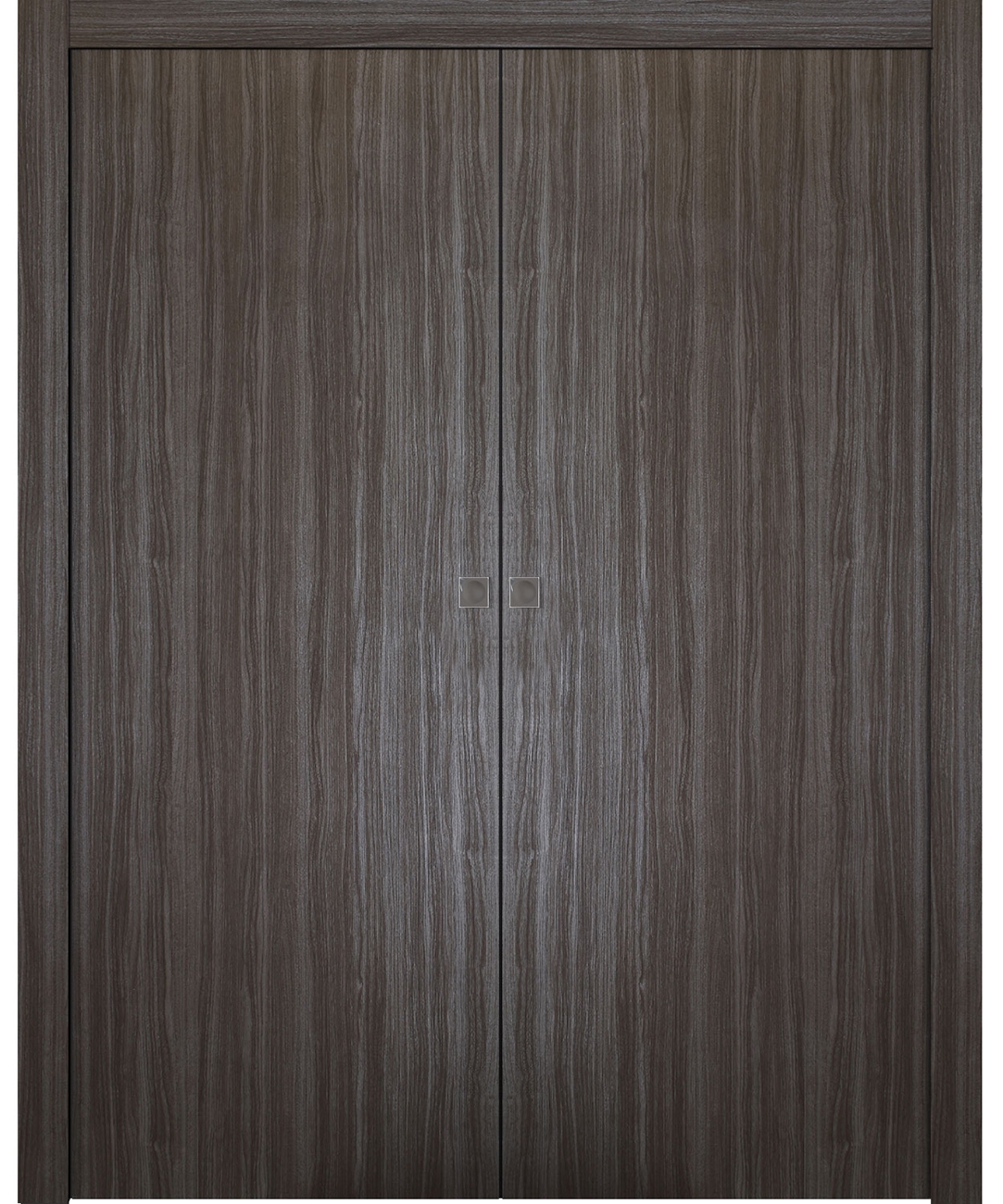 PALLADIO GRAY OAK DOUBLE POCKET DOORS BELLDINNI MODERN INTERIOR DOOR - 1