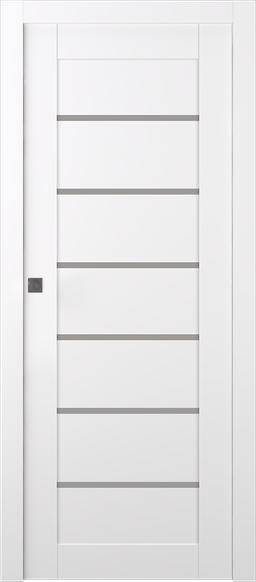 ALBA SNOW WHITE POCKET BELLDINNI MODERN INTERIOR DOOR - 1