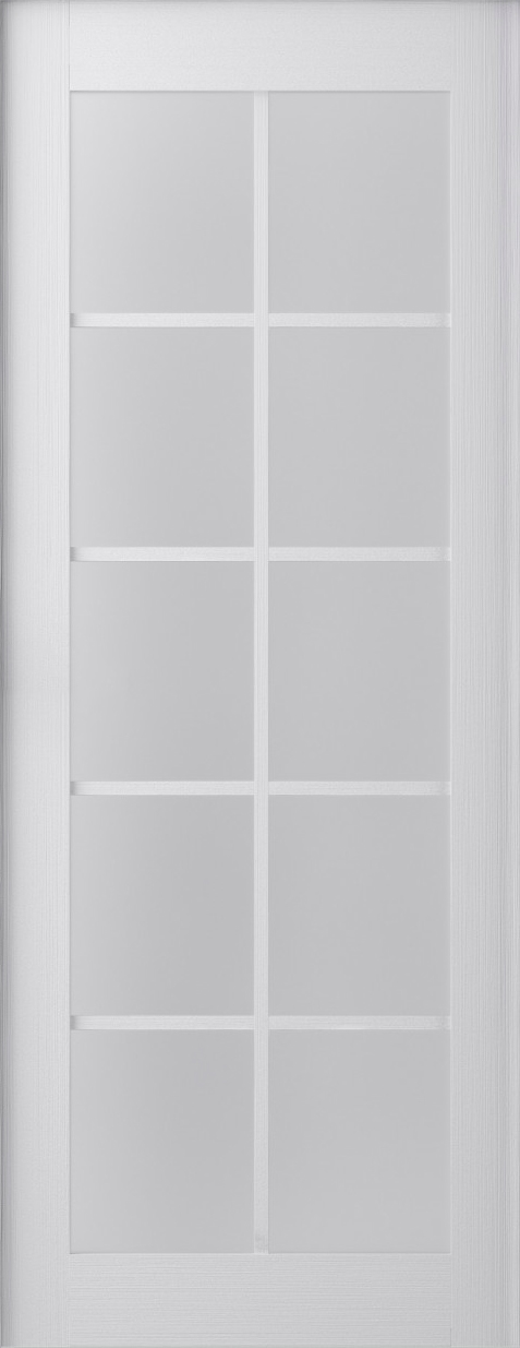 PALLADIO 10 LITE VETRO BIANCO NOBLE SLAB BELLDINNI MODERN INTERIOR DOOR - 1