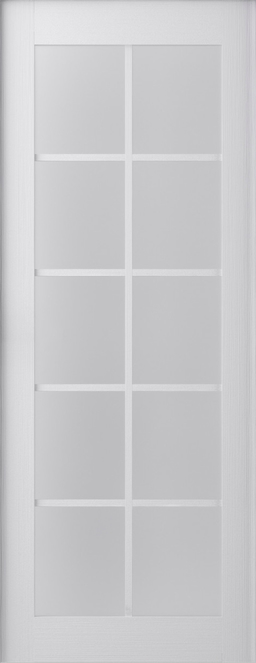 PALLADIO 10 LITE VETRO BIANCO NOBLE SLAB BELLDINNI MODERN INTERIOR DOOR - 1