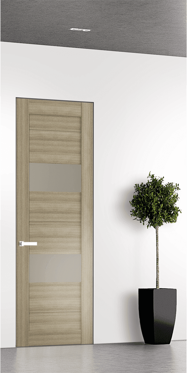 VITA VETRO SHAMBOR INVISIBLE METAL FRAME BELLDINNI MODERN INTERIOR DOOR